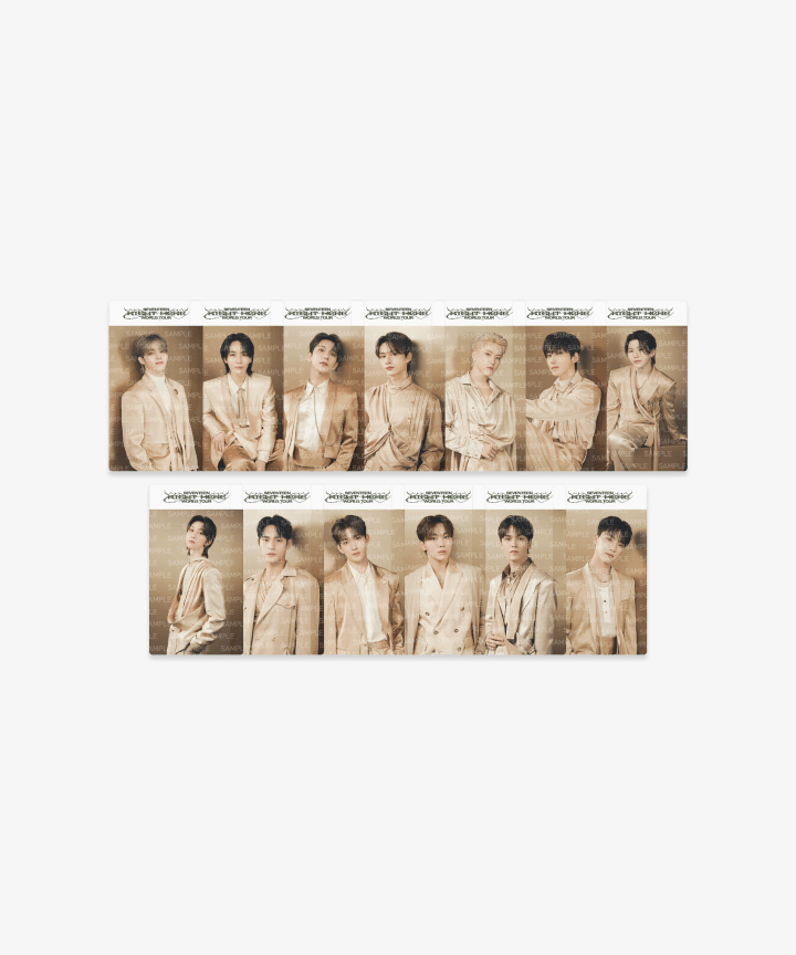 SEVENTEEN - RIGHT HERE WORLD TOUR IN GOYANG OFFICIAL MD CLEAR BOOKMARK SET