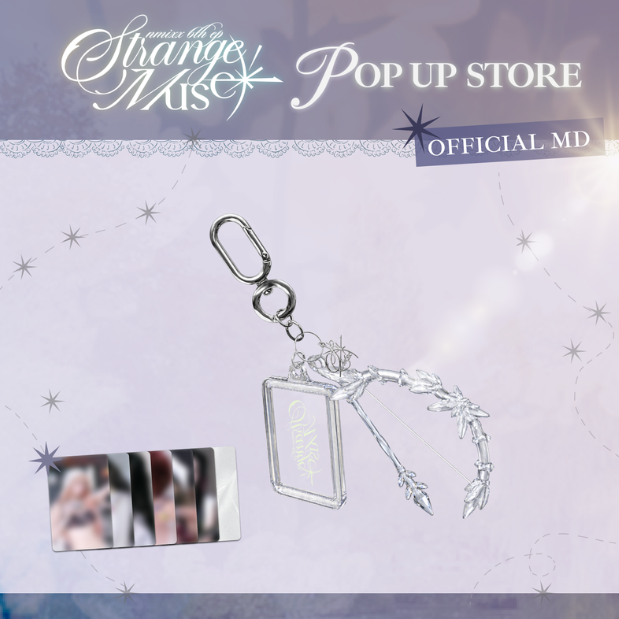 NMIXX - STRANGE MUSE POP UP OFFICIAL MD CLEAR OBJECT KEYRING - COKODIVE