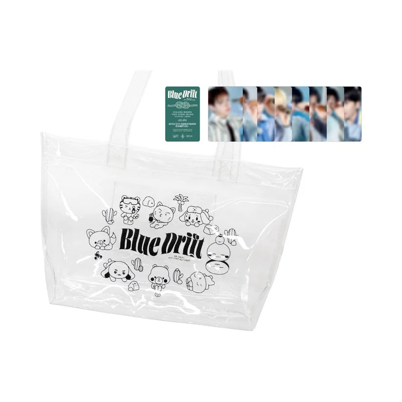ATEEZ - 8TH ANNIVERSARY EXHIBITION: BLUE DRIFT OFFICIAL MD CLEAR SHOPPER BAG - COKODIVE
