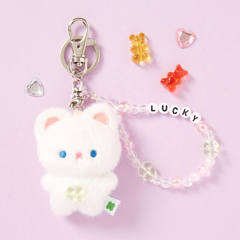 CLOVER CHARM CAT MINI KEYRING - COKODIVE
