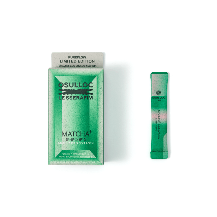 LE SSERAFIM - PUREFLOW PT.1 OSULLOC COLLABORATION OFFICIAL MD MATCHA+COLLAGEN - COKODIVE