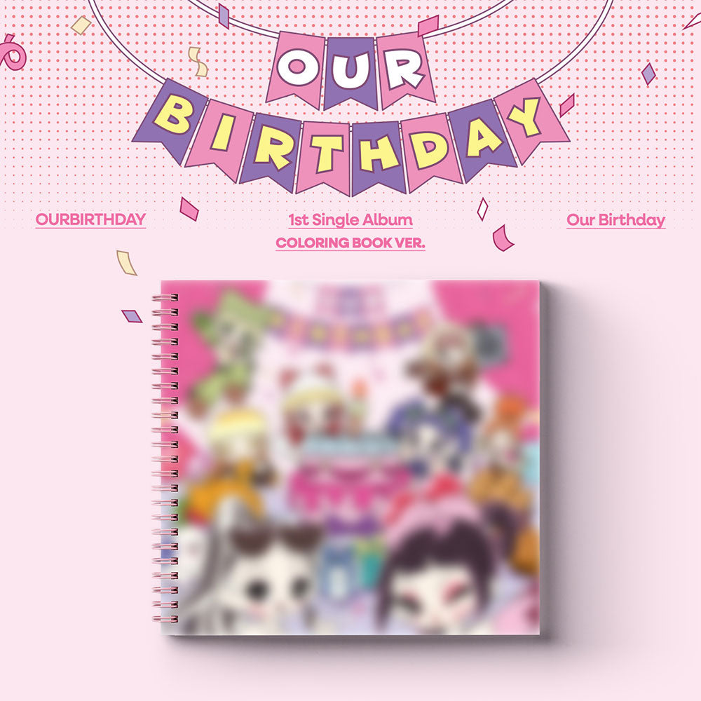 OURBIRTHDAY - OUR BIRTHDAY 1ST SINGLE ALBUM COLORING BOOK VER - COKODIVE