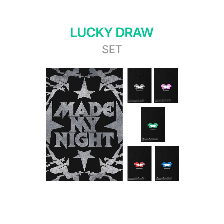 LE SSERAFIM - MADE MY NIGHT 2ND SINGLE ALBUM WEVERSE SHOP 3RD LUCKY DRAW EVENT COMPACT VER SET - COKODIVE