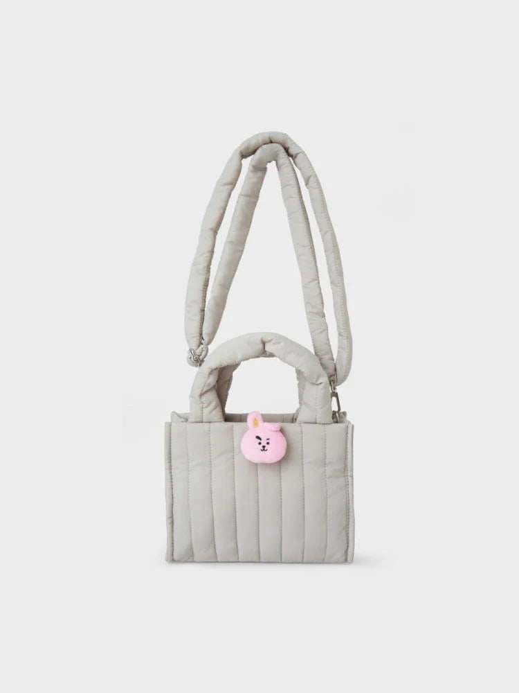 BT21 - QUILTED BAG WITH FACE PLUSH BADGE WINTED EDITION