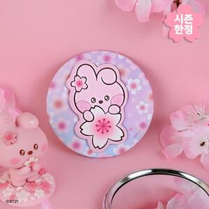 BT21 - CHERRY BLOSSOM LEATHER PATCH MIRROR COOKY - COKODIVE