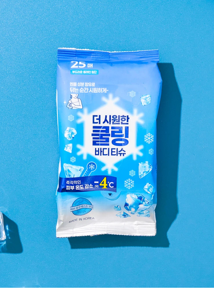 COOLING BODY WIPES 25 SHEETS - COKODIVE