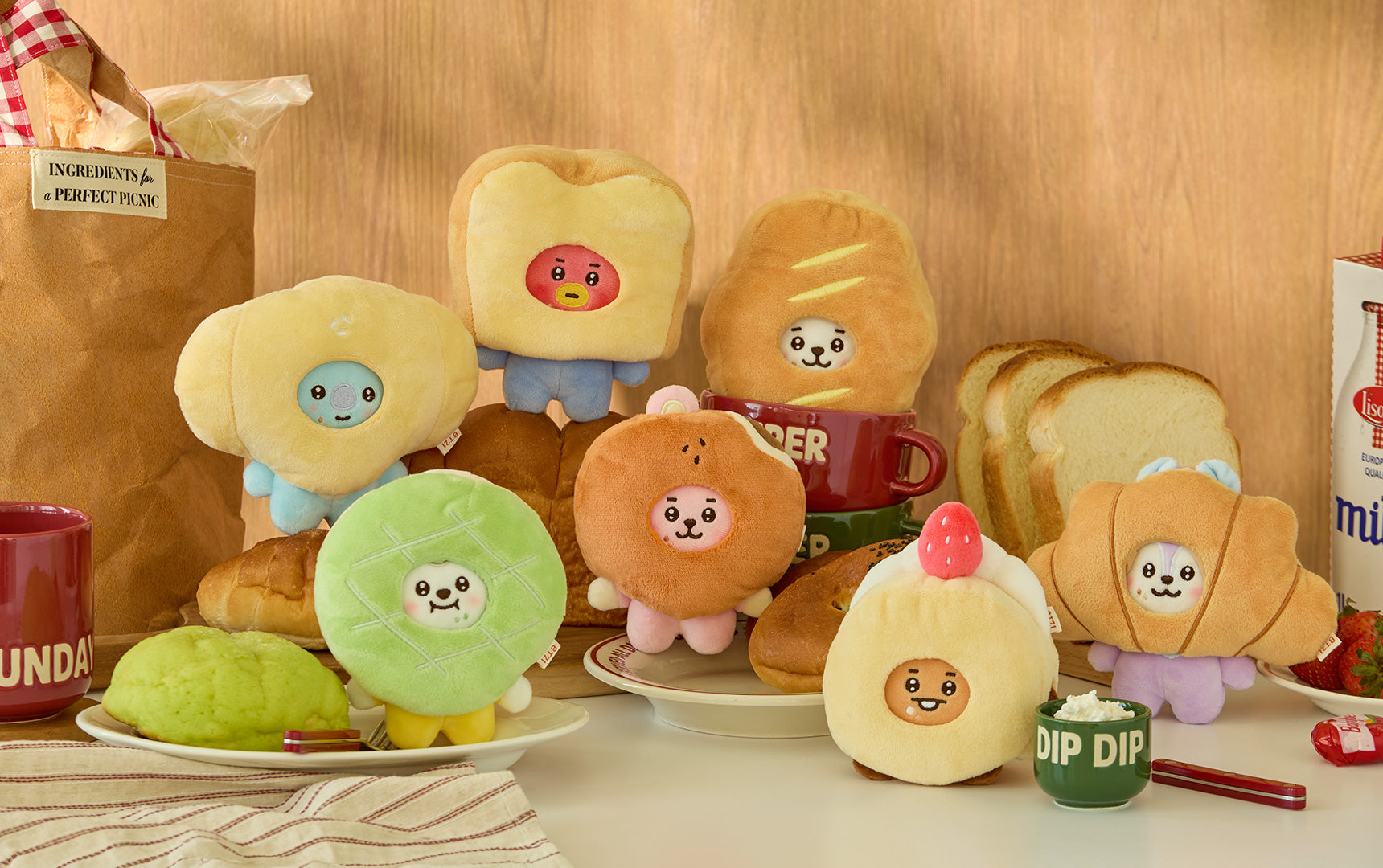 BT21 - BABY BAKERY SHOP MD COSTUME PLUSH DOLL | COKODIVE