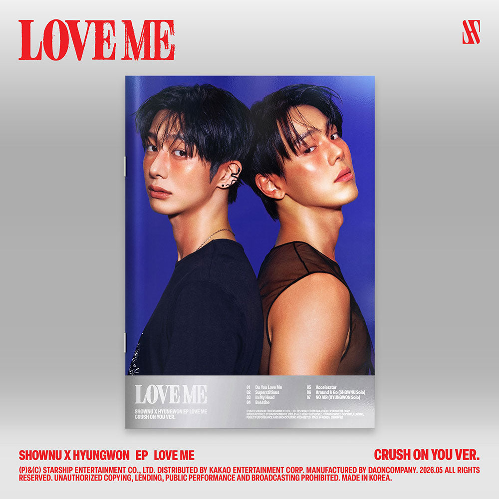 MONSTA X SHOWNU X HYUNGWON - LOVE ME EP ALBUM STARSHIP GIFT CRUSH ON YOU VER - COKODIVE