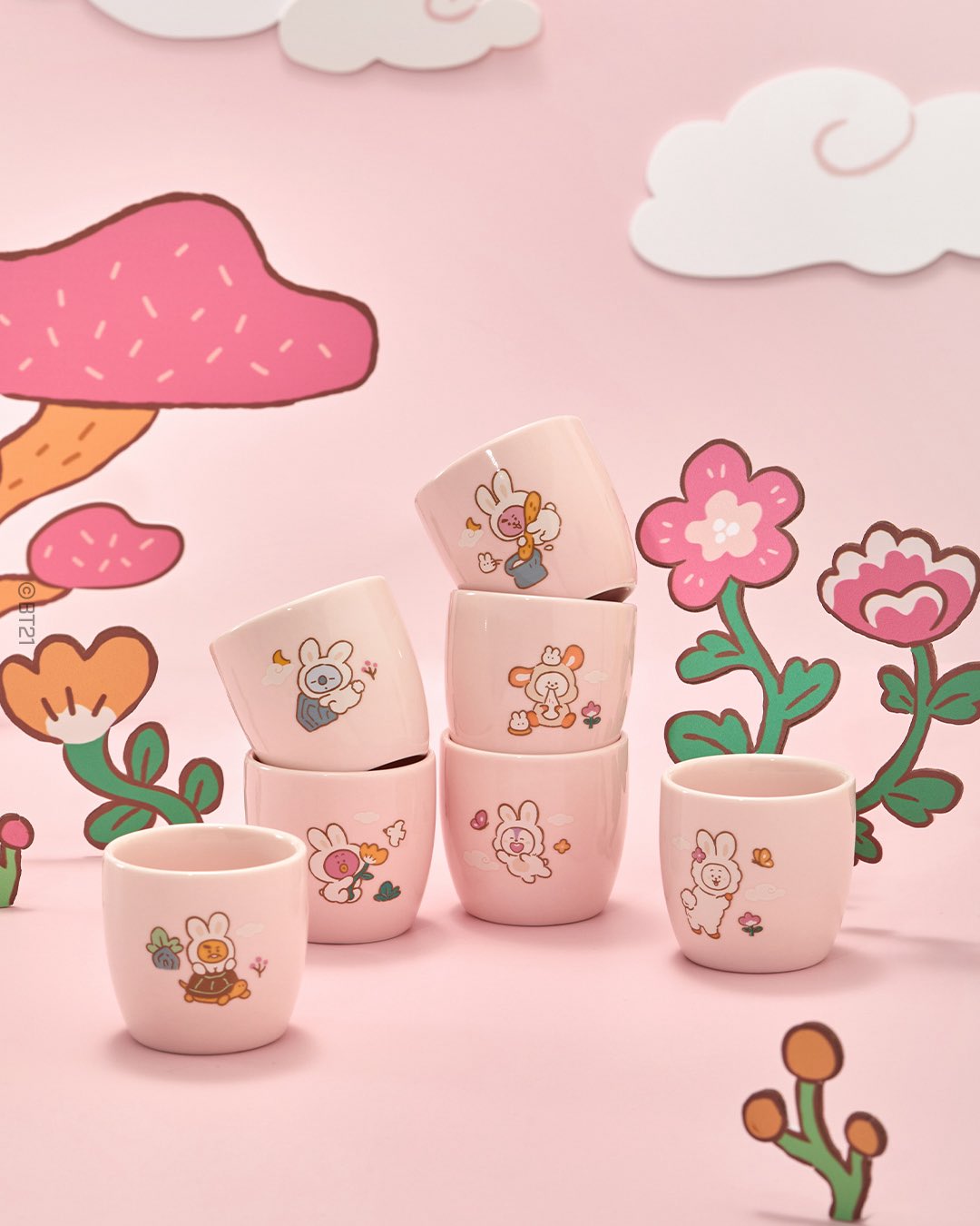 BT21 - K-TOKKI EDITION MINI CERAMIC CUP - COKODIVE
