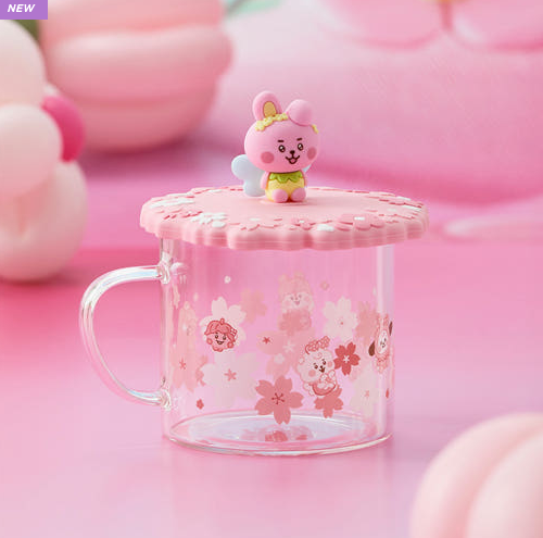 BT21 - BABY SPRING FAIRY GLASS CUP & LID(340ml) - COKODIVE