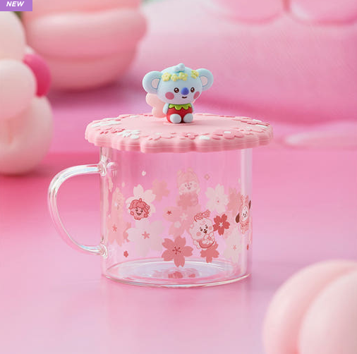 BT21 - BABY SPRING FAIRY GLASS CUP & LID(340ml) - COKODIVE