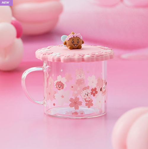 BT21 - BABY SPRING FAIRY GLASS CUP & LID(340ml) - COKODIVE