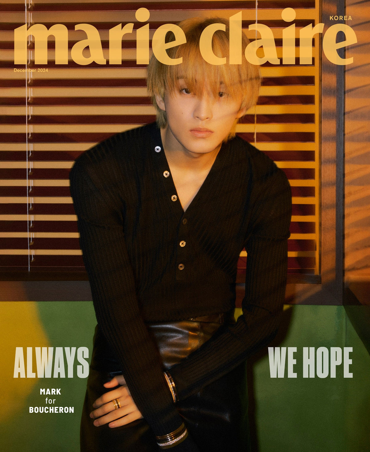 NCT MARK - MARIE CLAIRE 2024 DECEMBER ISSUE COVER C - COKODIVE