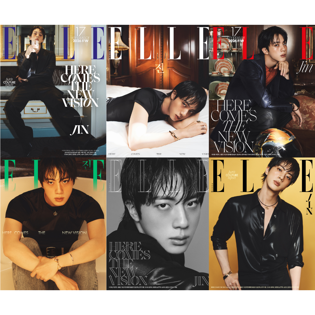 BTS JIN - ELLE MAGAZINE 2026 AUGUST ISSUE G (SET) - COKODIVE