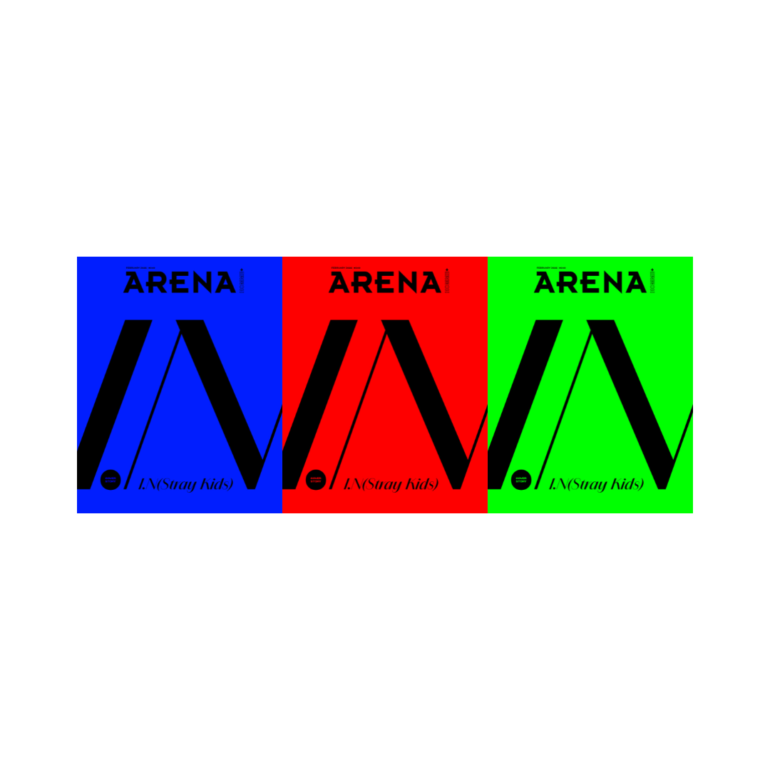 STRAY KIDS I.N - ARENA MAGAZINE FEBRUARY 2026 ISSUE SET (COVER A+B+C) - COKODIVE