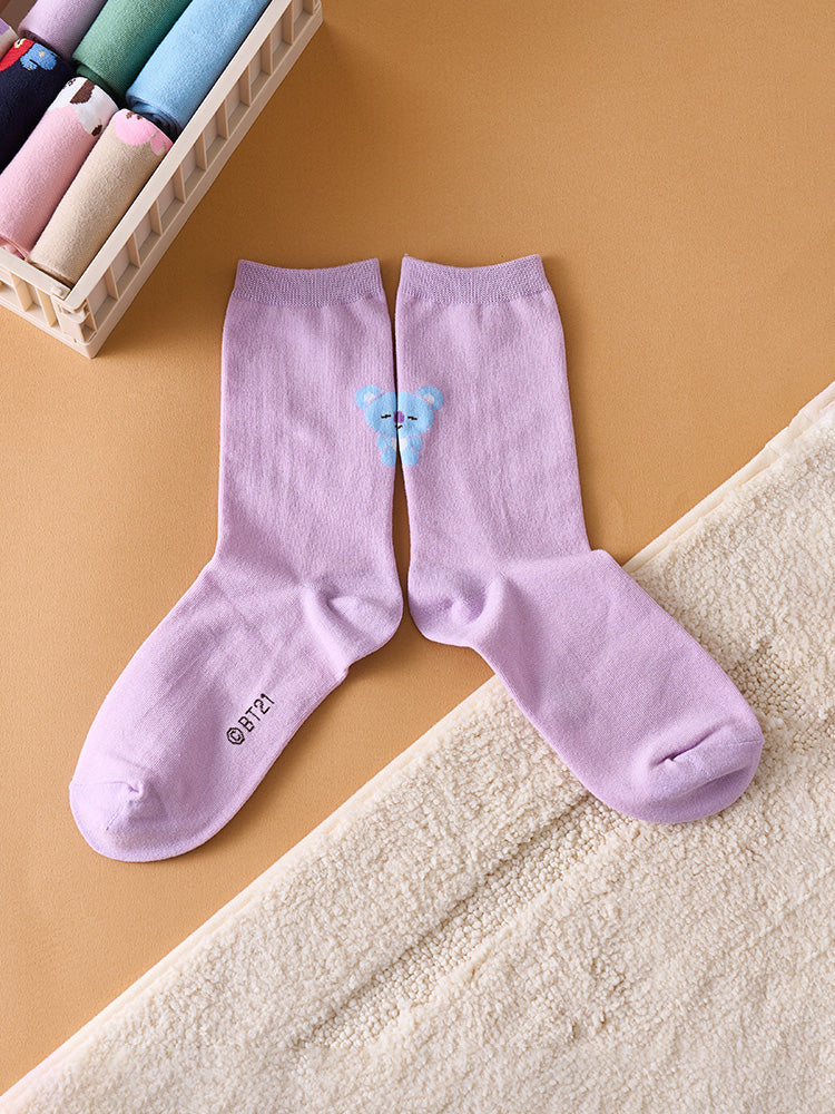 BT21 - BASIC DAILY COLOR SOCKS - COKODIVE
