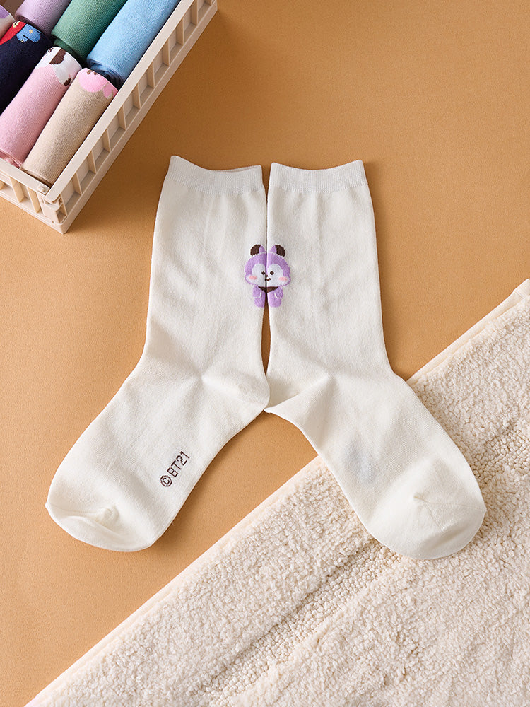 BT21 - BASIC DAILY COLOR SOCKS - COKODIVE
