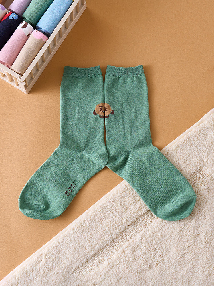 BT21 - BASIC DAILY COLOR SOCKS - COKODIVE