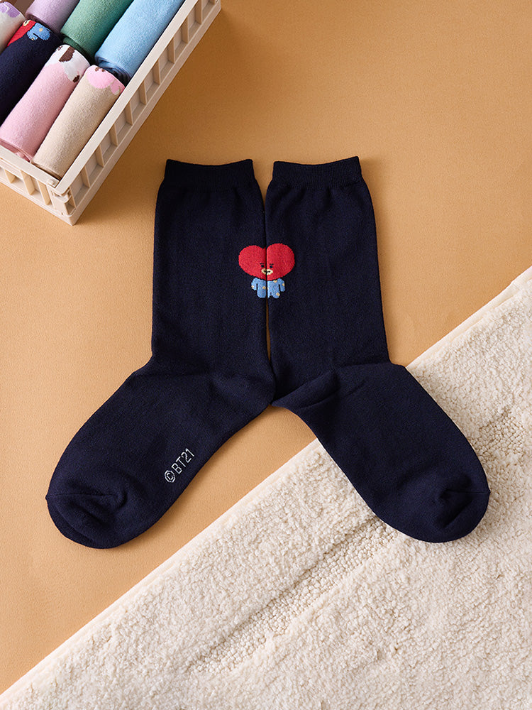 BT21 - BASIC DAILY COLOR SOCKS - COKODIVE
