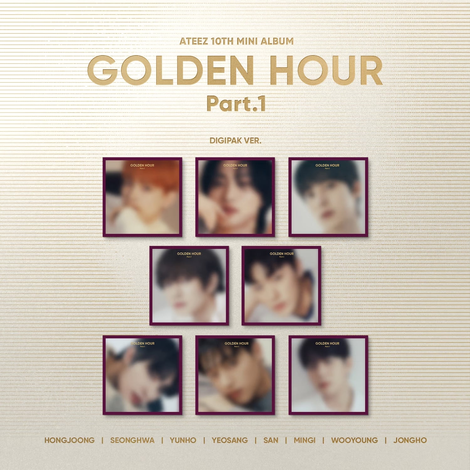 ATEEZ - GOLDEN HOUR : PART.1 10TH MINI ALBUM TOKTOQ GIFT DIGIPAK RANDOM - COKODIVE