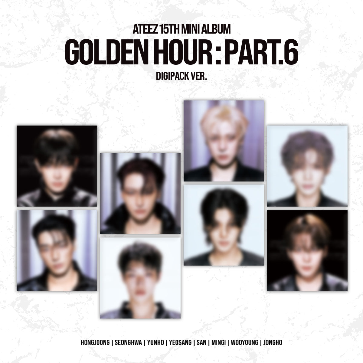 ATEEZ - GOLDEN HOUR : PART.6 15TH MINI ALBUM UNIVERSAL MUSIC GIFT DIGIPACK VER RANDOM - COKODIVE