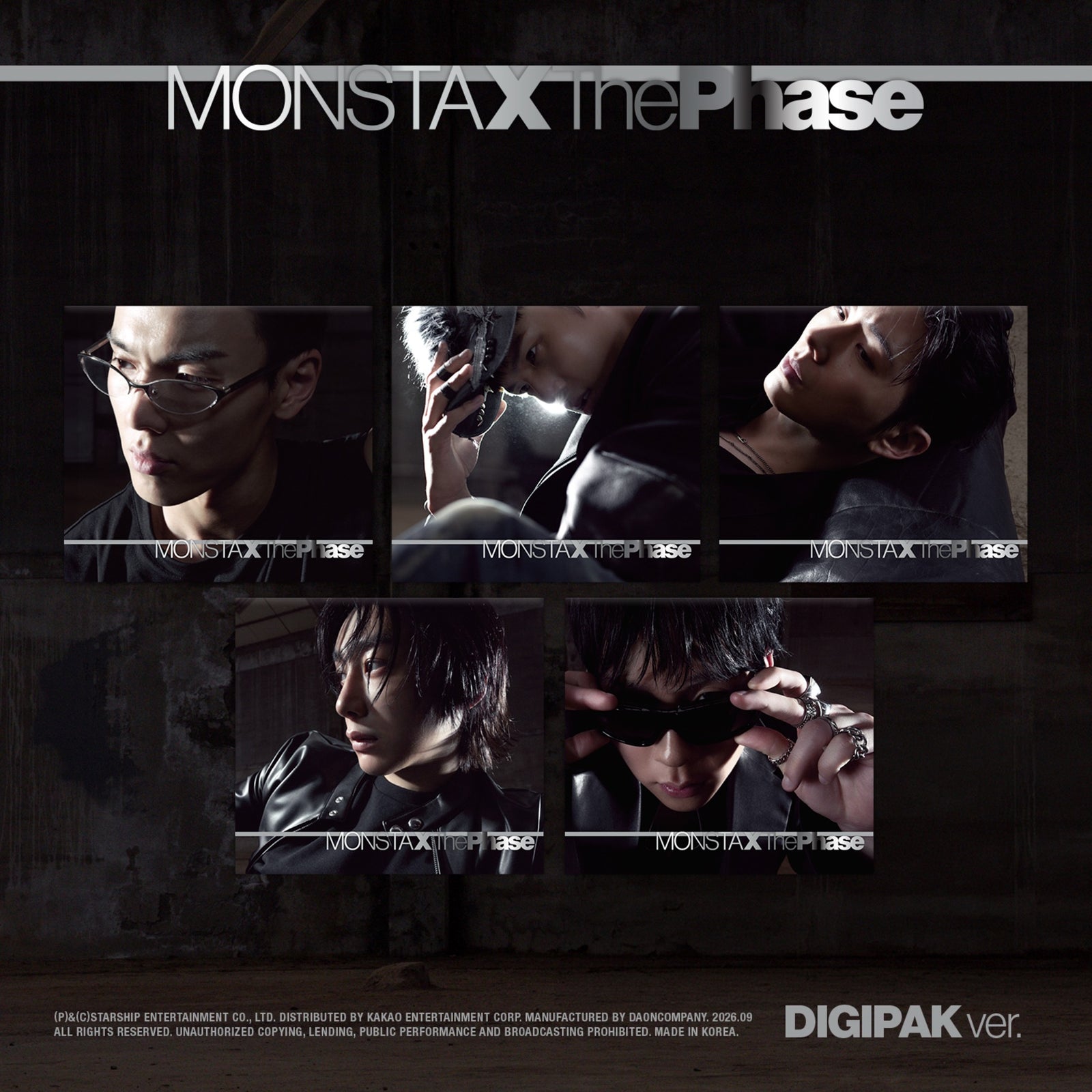 MONSTA X - THE PHASE EP ALBUM STARSHIP GIFT DIGIPACK VER SET