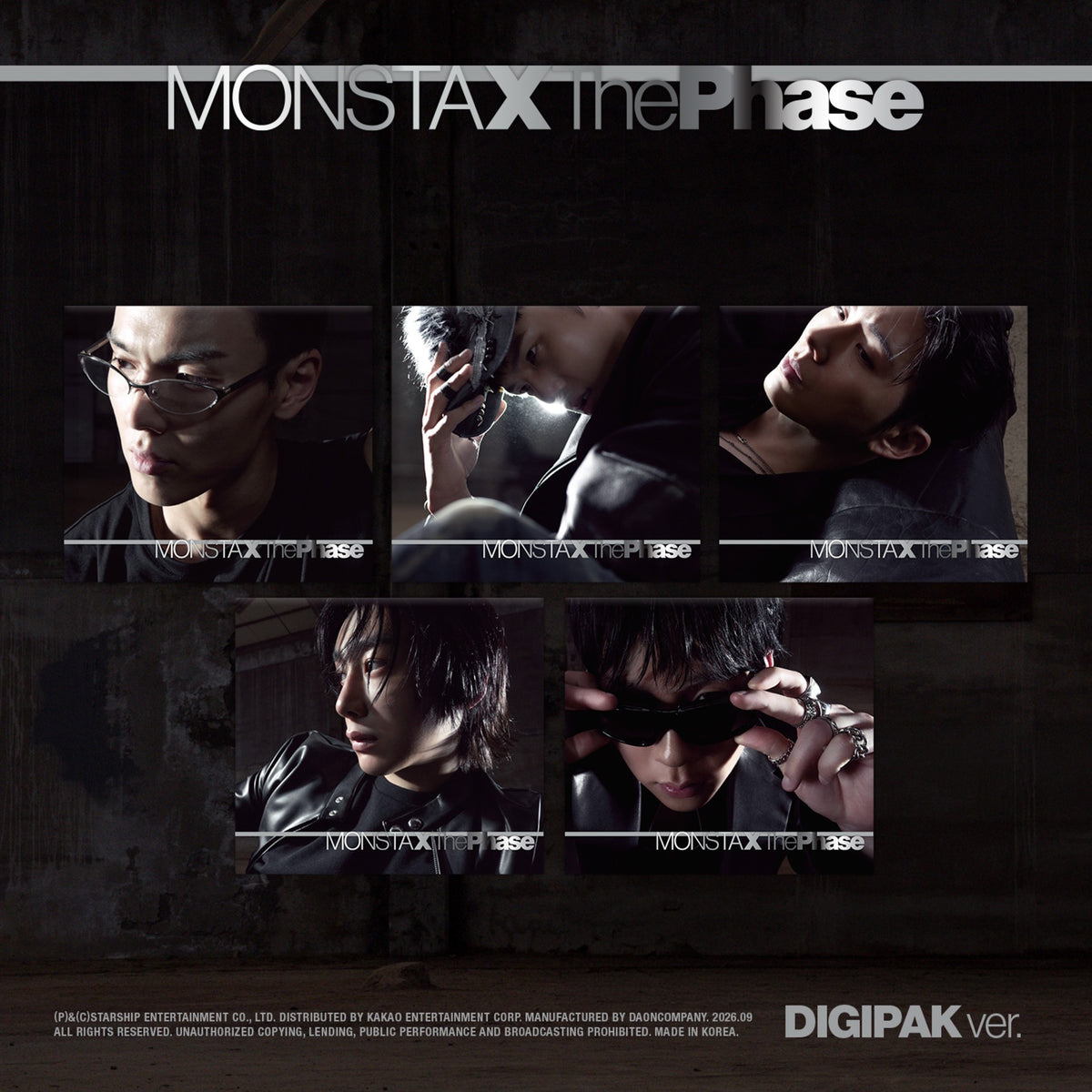 MONSTA X - THE PHASE EP ALBUM STARSHIP GIFT DIGIPACK VER SET
