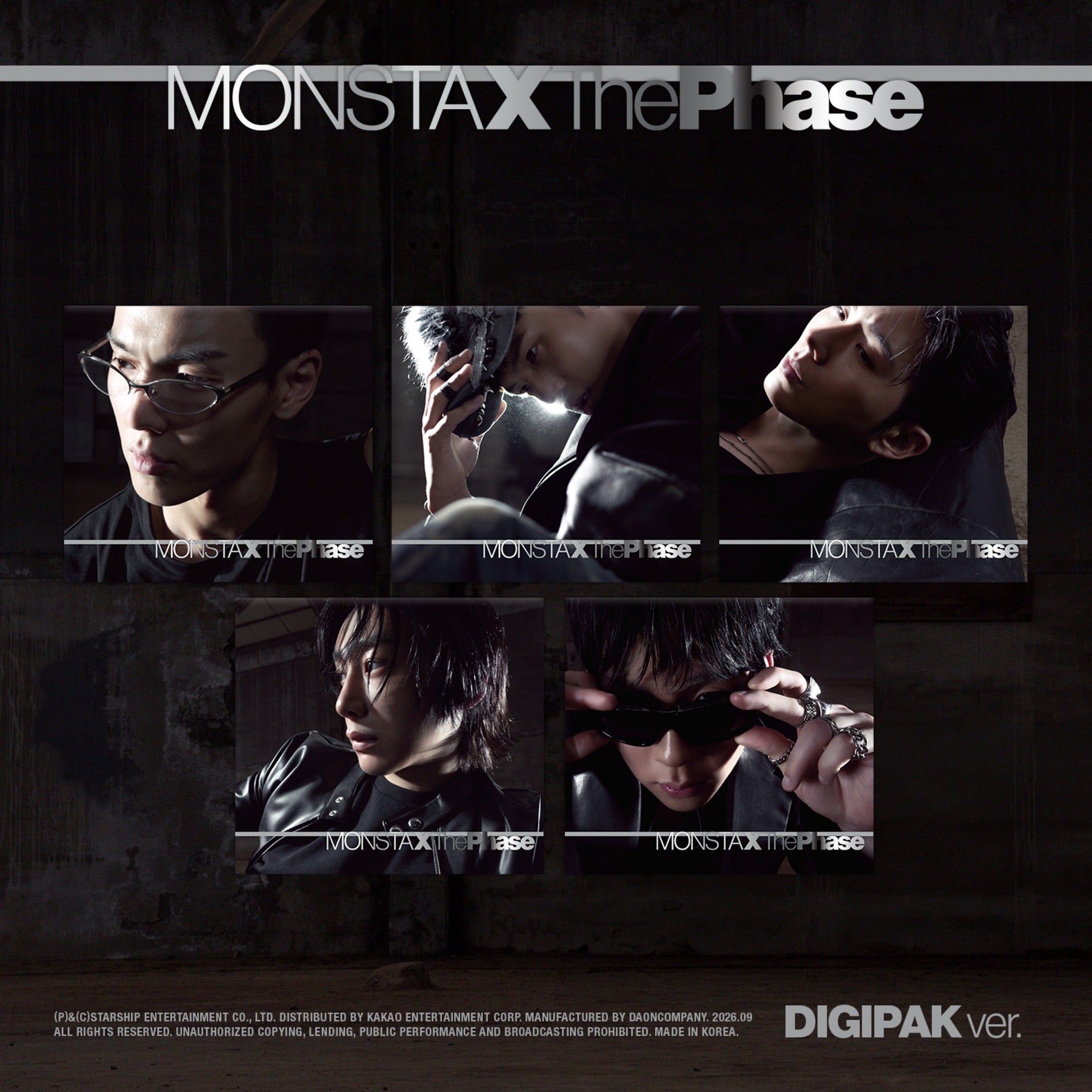 MONSTA X - THE PHASE EP ALBUM STARSHIP GIFT DIGIPACK VER SET