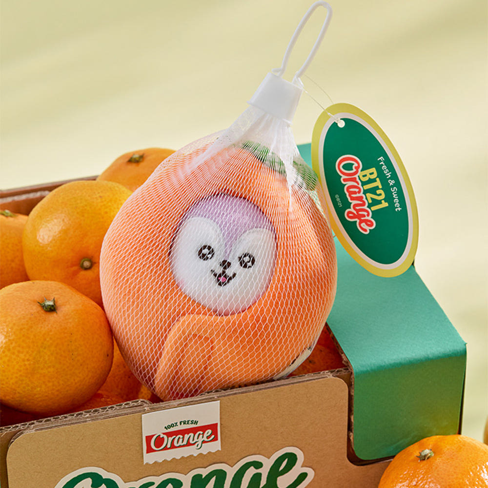 BT21 - ORANGE PARTY OFFICIAL MD BABY DOLL KEYRING - COKODIVE