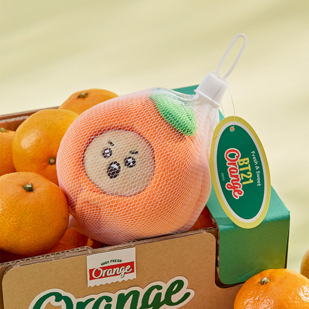 BT21 - ORANGE PARTY OFFICIAL MD BABY DOLL KEYRING - COKODIVE