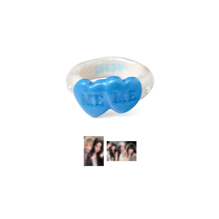 ILLIT - MAMIHLAPINATAPAI OFFICIAL MD DOUBLE HEART RING - COKODIVE