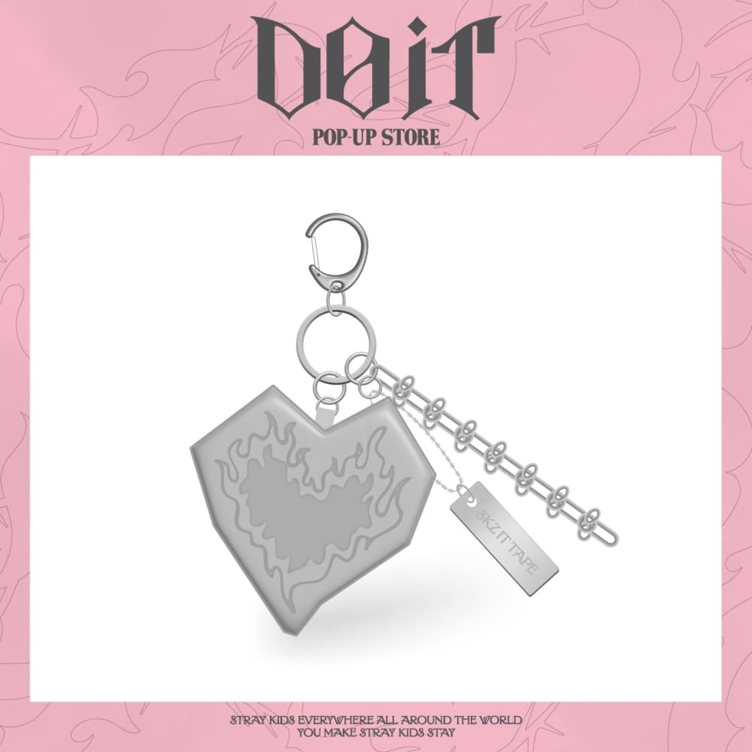 STRAY KIDS - DO IT POP UP STORE OFFICIAL MD DO IT KEYRING - COKODIVE