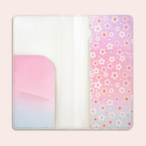 BT21 - CHERRY BLOSSOM LEATHER PATCH PASSPORT COVER S RJ - COKODIVE