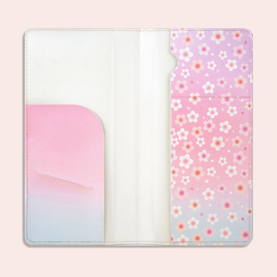 BT21 - CHERRY BLOSSOM LEATHER PATCH PASSPORT COVER S MANG - COKODIVE