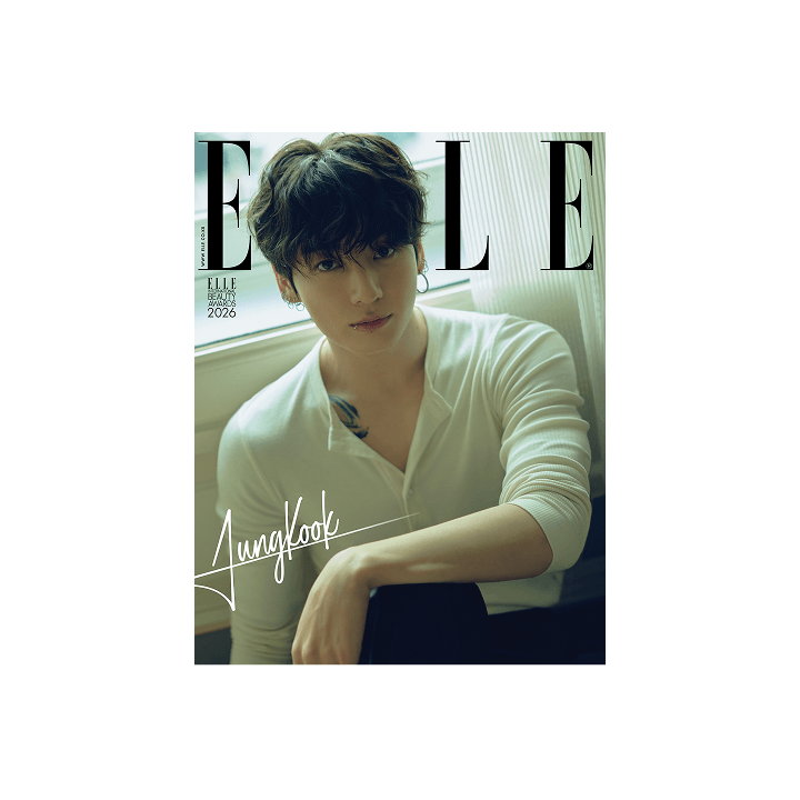 BTS JUNG KOOK - ELLE MAGAZINE 2026 JANUARY ISSUE COVER C W - COKODIVE