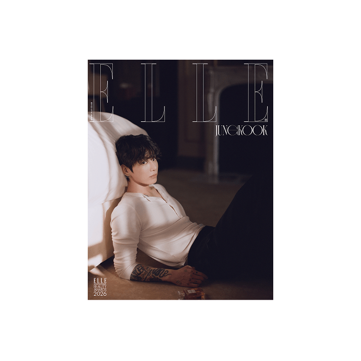 BTS JUNG KOOK - ELLE MAGAZINE 2026 JANUARY ISSUE COVER D W - COKODIVE