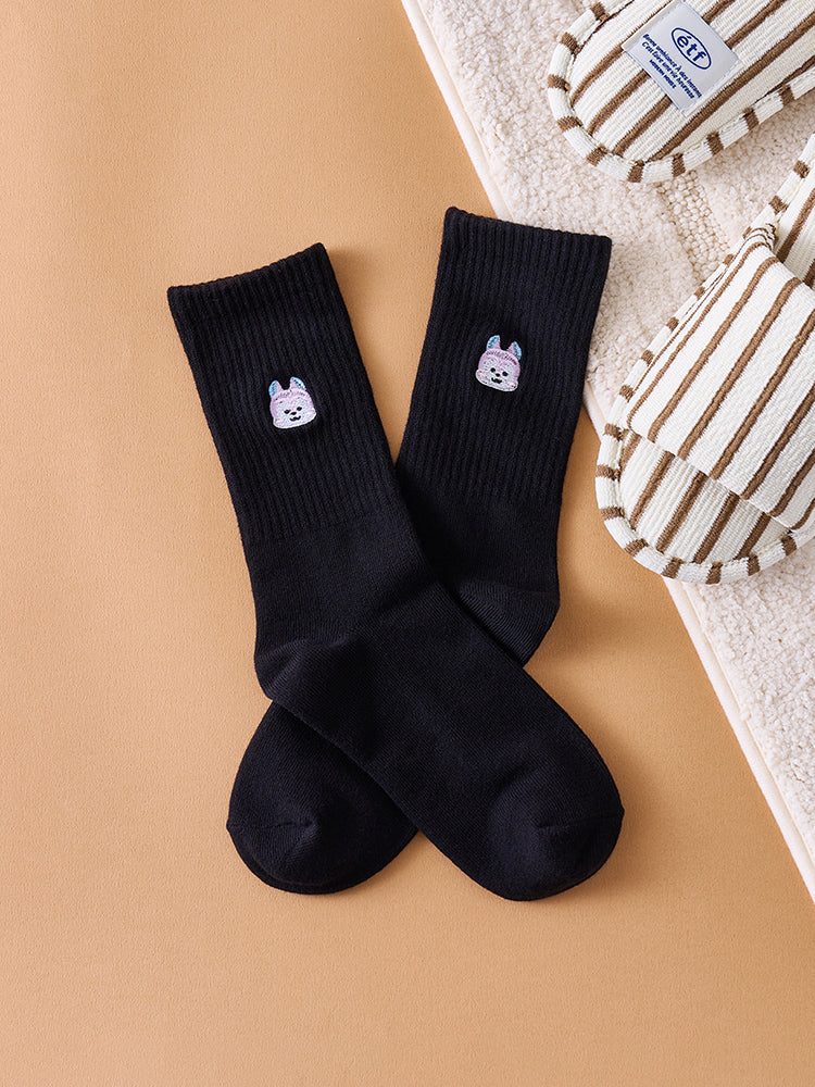 BT21 - BASIC DAILY EMBROIDERY SOCKS - COKODIVE