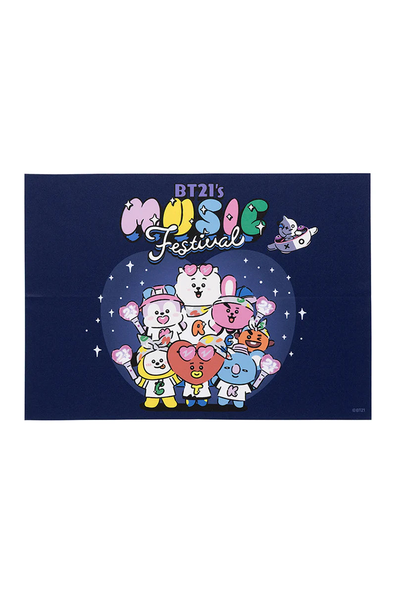 BT21 - CINEMA & MUSIC FESTIVAL FABRIC POSTER B3 (MUSIC FESTIVAL) - COKODIVE