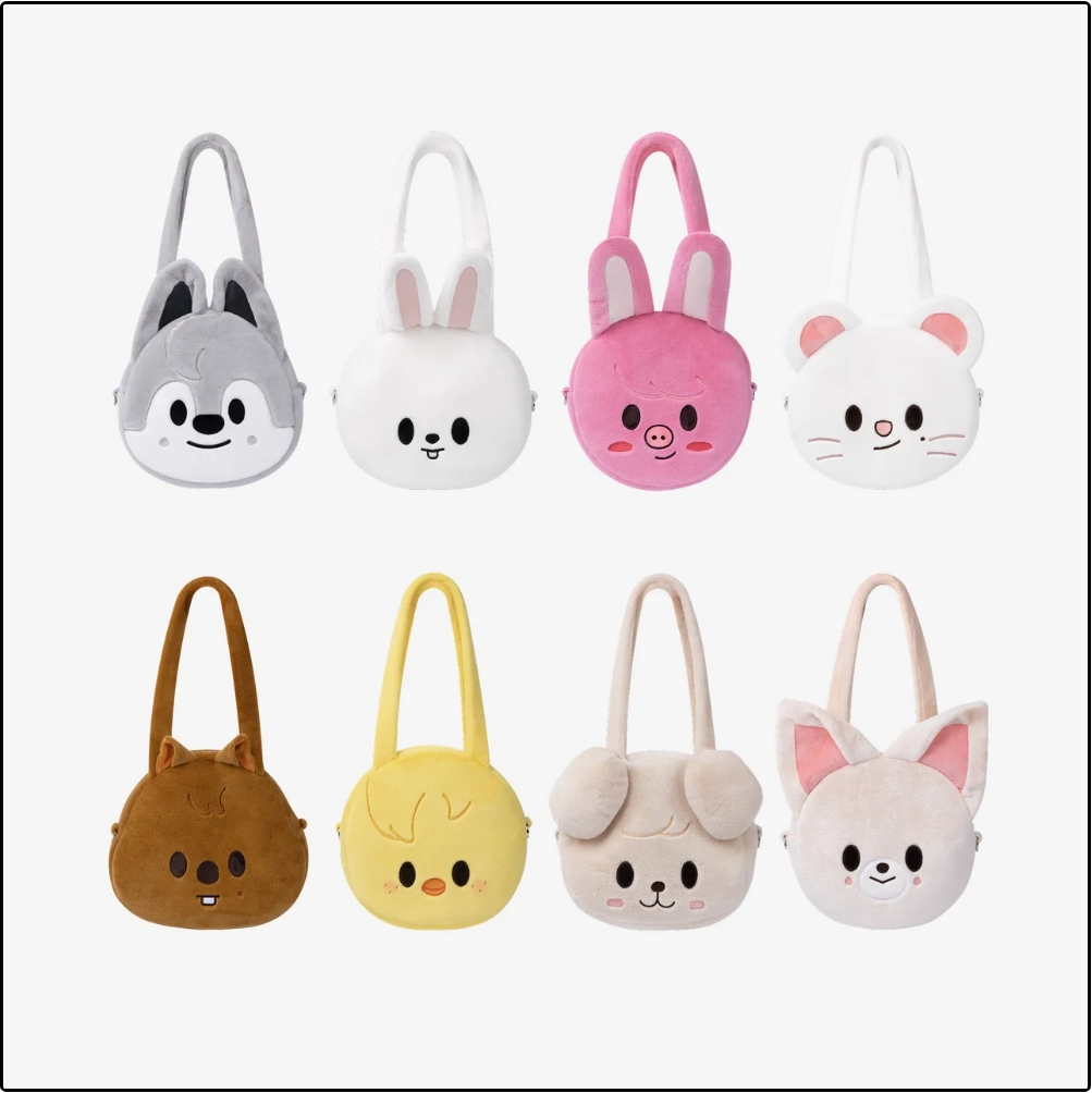 STRAY KIDS - SKZOO EVERYWHERE ALL AROUND THE WORLD GLOBAL POP UP OFFICIAL MD FACE SHOULDER BAG - COKODIVE