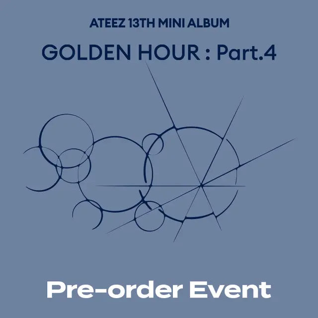 ATEEZ - GOLDEN HOUR : PART.4 MINI 13TH ALBUM FROMM STORE GIFT DIGIPACK RANDOM - COKODIVE