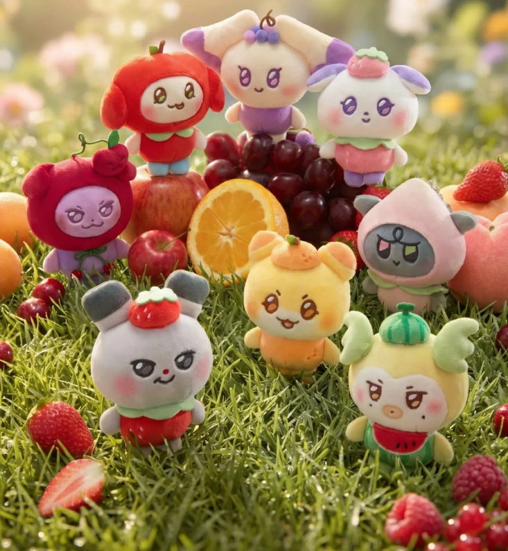 ATEEZ - MIGHTEEZ BERRY BREEZY FAIRY FRUIT PLUSH KEYRING - COKODIVE