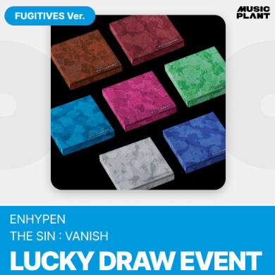 ENHYPEN - THE SIN : VANISH 7TH MINI ALBUM MUSICPLANT LUCKY DRAW EVENT FAGITIVERS VER RANDOM - COKODIVE