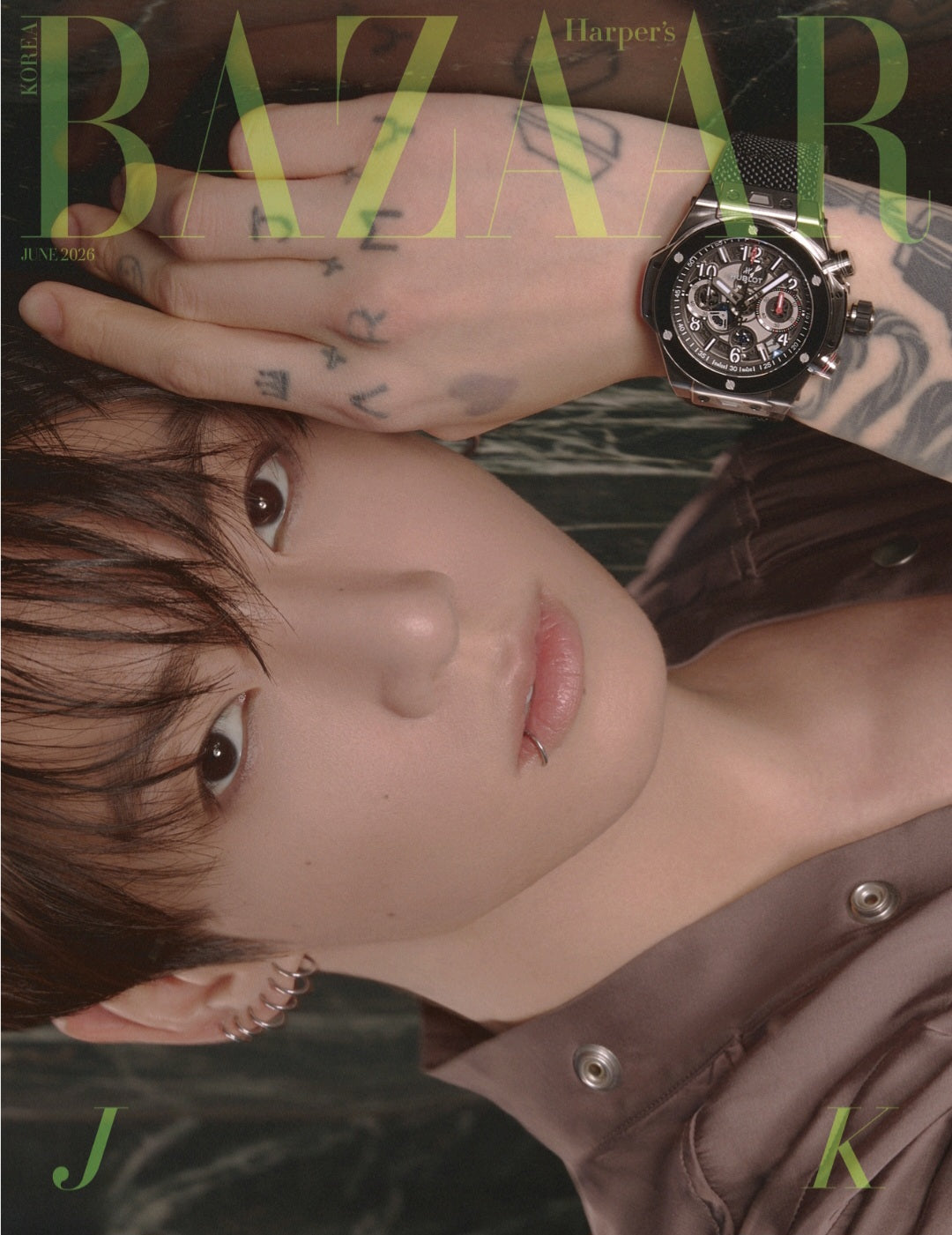 BTS JUNG KOOK - BAZAAR MAGAZINE 2026 JUNE ISSUE COVER F - COKODIVE