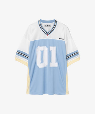 BOYNEXTDOOR - SAND SOUND CAPSULE COLLECTION OFFICIAL MD FOOTBALL NUMBER T SHIRT LIGHT BLUE - COKODIVE
