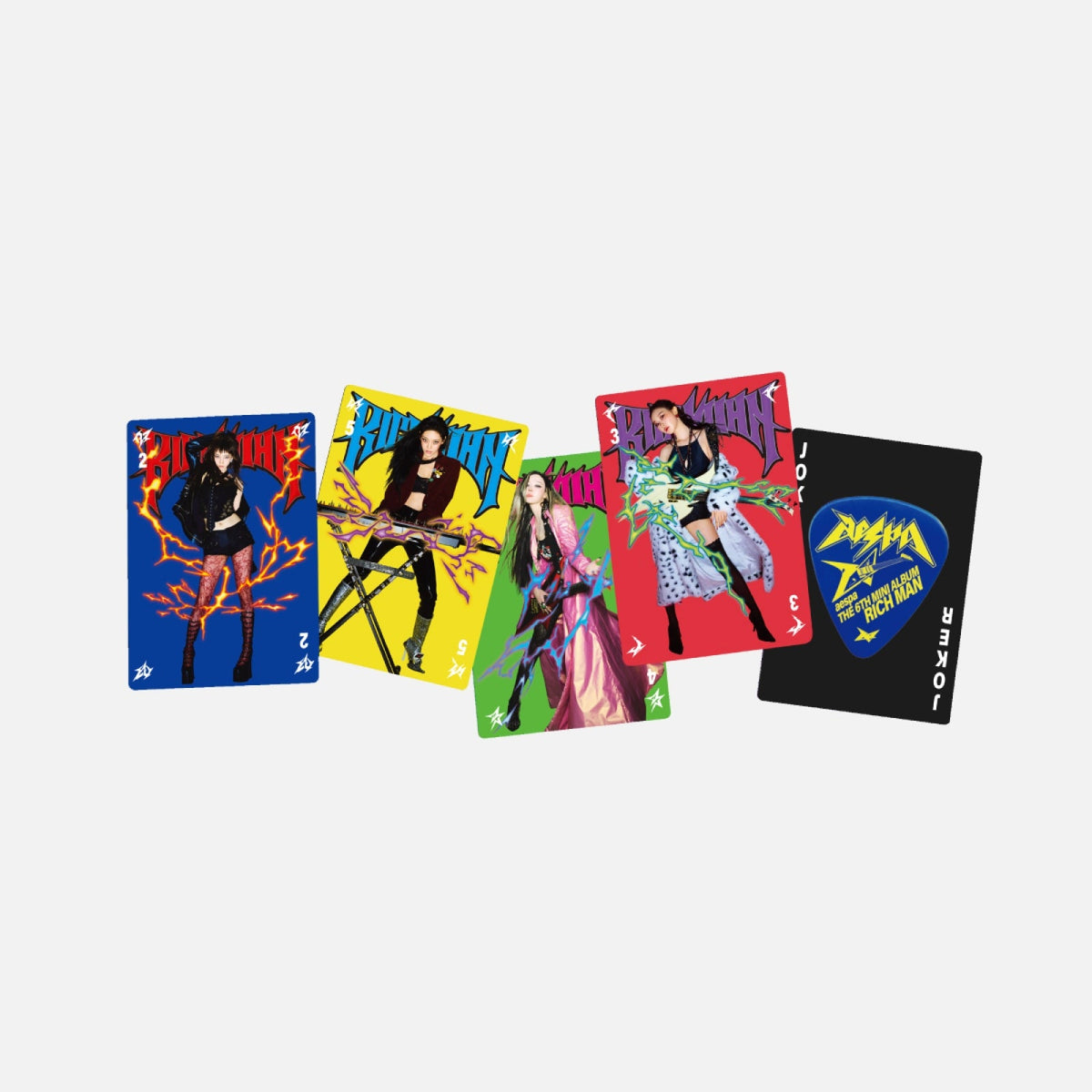 AESPA - RICH MAN OFFICIAL MD RECKLESS GAME CARD DECK - COKODIVE
