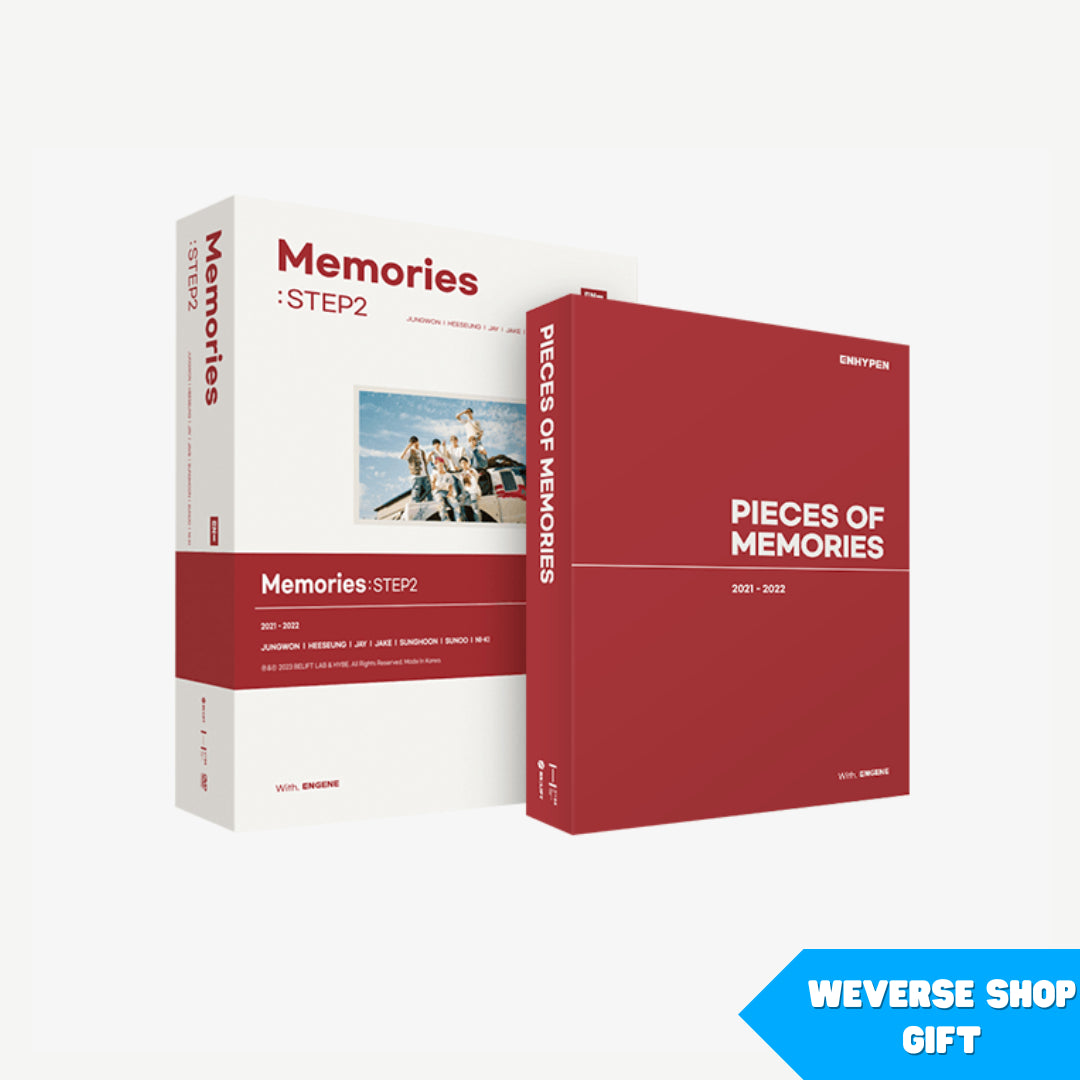 ENHYPEN - MEMORIES STEP 2 DVD + PIECES OF MEMORIES 2021-2022 SET WEVERSE GIFT VER. - COKODIVE