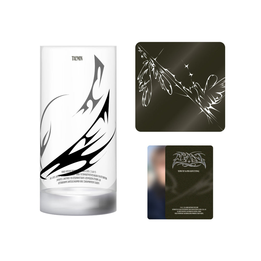 TAEMIN - ETERNAL THE 5TH MINI ALBUM EXHIBITION OFFICIAL MD GLASS & COA