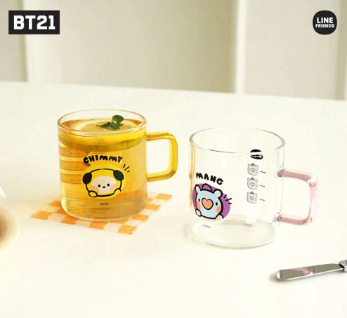 BT21 - MININI GLASS CUP(370ml)