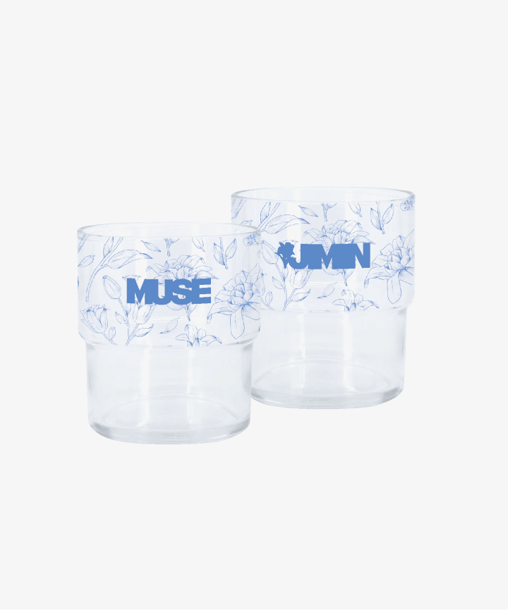 [2ND PRE-ORDER] BTS JIMIN - SMERALDO GARDEN MUSE OFFICIAL MD STACK GLASS CUP GRAPHIC