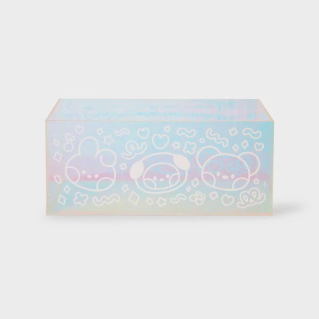 BT21 - ACRYLIC TISSUE BOX COVER GLITTER EDITION - COKODIVE